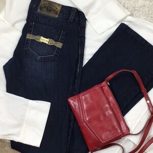 Guess dark blue bootcut jeans 27